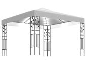 Gazebo with String Lights 3x3 m White 180 g/m sq