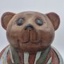 Two woodenc teddy bears Image 4