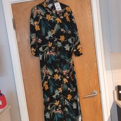 Bershka  Shirt  Dress.   Size .M - 12.  B.N.W.T.