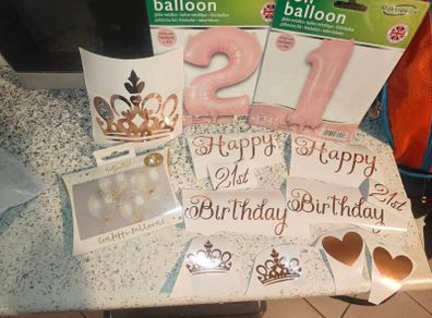 21st birthday balloon
