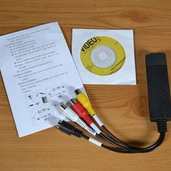 New USB 2.0 TV Video Audio VHS to PC Converter Grabber Capture Card