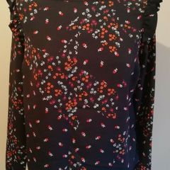 FREE POST New Look Ladies Blouse Top. Floral. UK 10, EU 38 USA 6. Womens Ex Condition