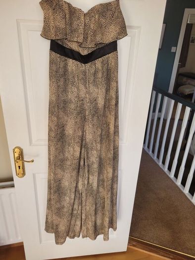 Animal Leopard Print Silk feel Jumpsuit