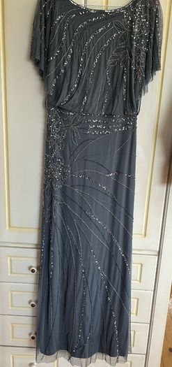 Monsoon Embellished Flutter Sleeve Maxi Dress