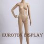 SF-11 Female mannequin full body manikin + 2 free long curly wigs (dark brown and black) +metal stand Head and arms can be rotated Plastic Unbreakable Eco-friendly Image 2