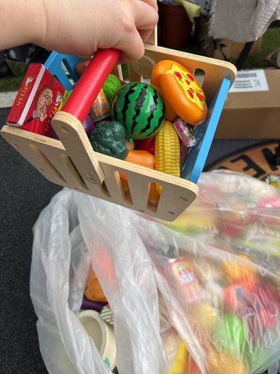 kitchen toys, fruit veg and gadgets