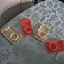 Vintage 1970s Retro Mid Century breakfast boiled egg/toast trays originals Image 3