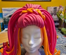 Handmade Foam Cosplay Wig