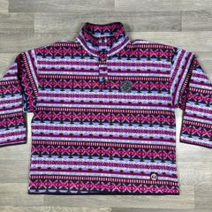 Vintage 80s/90s Oneill Surfing Half Button Fleece Jumper Mens XL