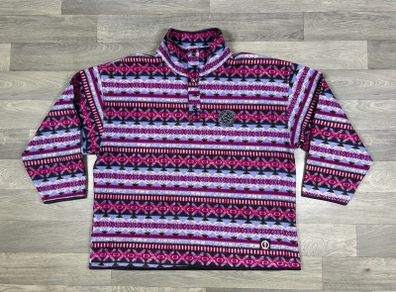 Vintage 80s/90s Oneill Surfing Half Button Fleece Jumper Mens XL