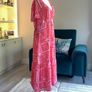 Ladies Pink & White Long Summer Dress from New Look Image 7