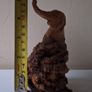 SALE!  Hand Carved Wooden Elephant Image 8