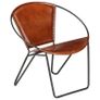Chair Brown Real Leather Image 10