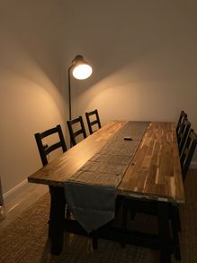 IKEA Skogsta Table and 6 chairs