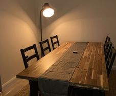 IKEA Skogsta Table and 6 chairs