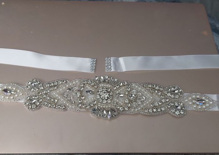 Bridal Crystal and Pearl Sash