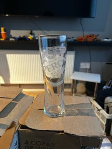 X12 Peroni half pint glasses