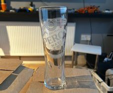 X12 Peroni half pint glasses