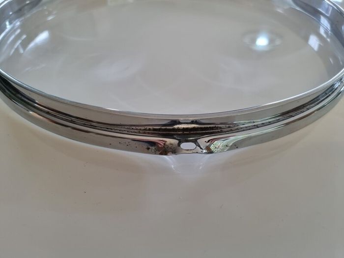 Ludwig 1970s genuine 14" triple flange hoops 6 hole lug ear