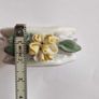 Six Vintage Floral Octagon Porcelain Napkin Rings Image 6