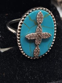 sterling silver  ring size Q