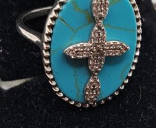 sterling silver  ring size Q