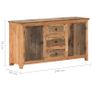 Sideboard 140x40x75 cm Solid Reclaimed Wood Image 5
