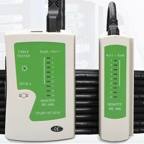 Network Cable Tester RJ45 Ethernet Cable Tester Lan Test Tool for Cat5 Cat6 CAT7 8P 6P LAN Cable and RJ11 Telephone Cable