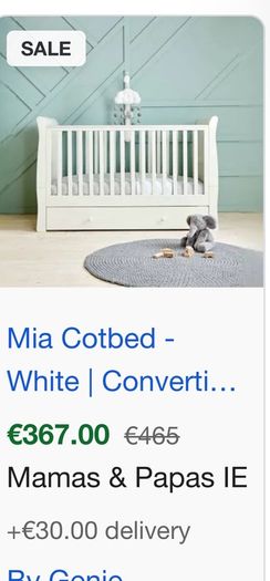 Mamas and Papas Cot