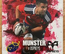 2014 Munster v Ospreys - Guinness PRO 12 Programme