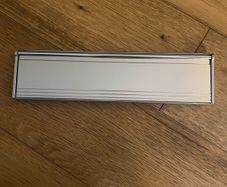 Letter Box Stormguard Brush Letter Plate Chrome