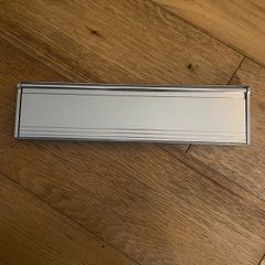 Letter Box Stormguard Brush Letter Plate Chrome