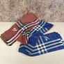 Burberry scarf scarves blue brown tartan check Image 5