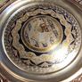 Lovely vintage Egyptian wall hanging brass /metal charger Image 6