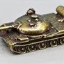 Miniature brass Soviet Russian T-55 tanks (4) aprox scale 1/350- 1/400 . Image 4