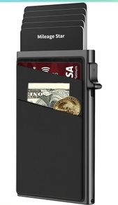 Slim Card holder wallet pop up slide design