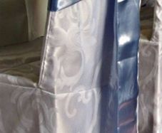 Job lot chair covers and sashes