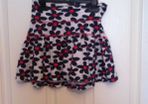 Flower print skirt.