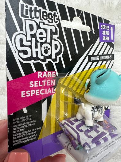 Hasbro Littlest Pet Shop 1-51 Sapphire Rhinostar Rhino Dirty Please see pictures