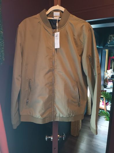 Jack and Jones.Bomber jacket.Dusky Green colour.Brand new with tags