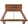Bed Frame Solid Acacia Wood 140x200 cm Image 2