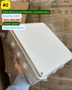1440 x IP65 Waterproof Electrical Junction Boxes 300x250x120mm