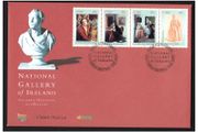 2003 Ireland 140th Anniversary of the National Gallery of Ireland (Self-portrait, Man writing letter, Woman reading letter &amp; Woman from back) Commemorative Stamps An Post First Day Cover (FDC)