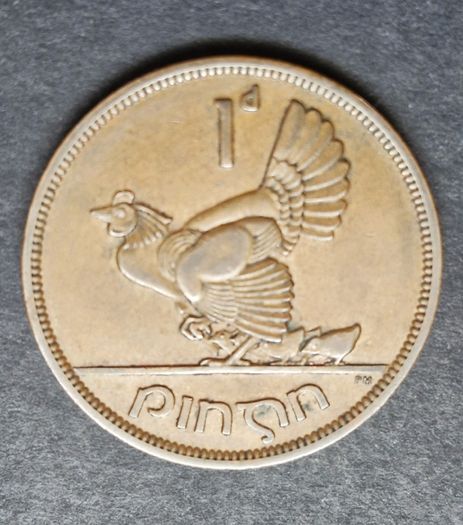 Ireland 1949 1d Penny coin