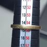 Vintage 18ct Gold Modernist Diamond Ring Two Tone Size 54.5 Image 9