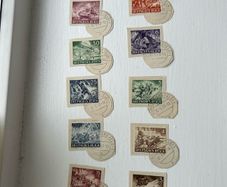 12 pcs deutscher reich Hitler stamp collection 1943