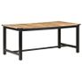 Dining Table 180x90x76 cm Solid Rough Mango Wood Image 8