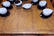 15 piece retro glazed tea set
