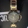 Armani Diesel Men's BAMF Gold-Tone Watch  damaged does not work for parts Image 7