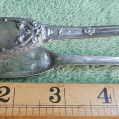 Vintage Sugar Tongs, Sterling Silver  Ornate French Ice Tongs, Antique Sugar Pincers, Tea Serving Tool, Bar Tool - 41g